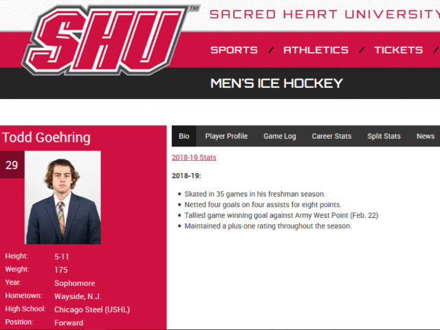 Todd Goehring (RBC '15) Scores Goal Helping Sacred Heart to Title