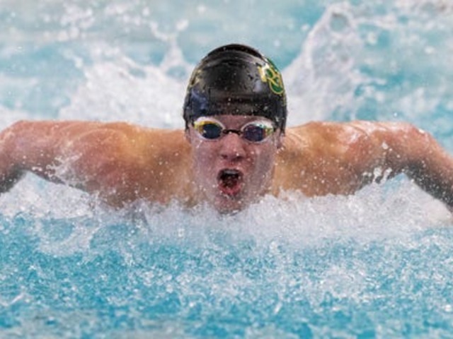 Charlie Rennard Wins 100 Butterfly at the Monmouth County Swimming Championships