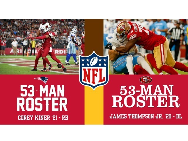 Corey Kiner '21 and James Thompson Jr. '20 make NFL 53-man rosters