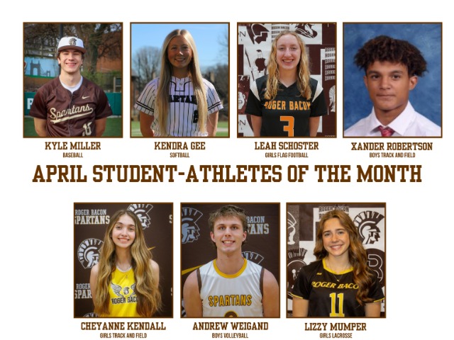 APRIL STUDENT-ATHLETES OF THE MONTH