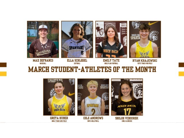 MARCH STUDENT-ATHLETES OF THE MONTH