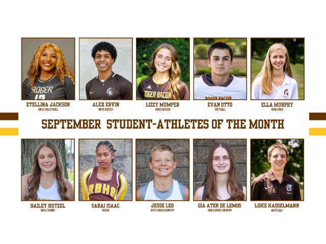 Congratulations to our September Student-Athletes of the Month!