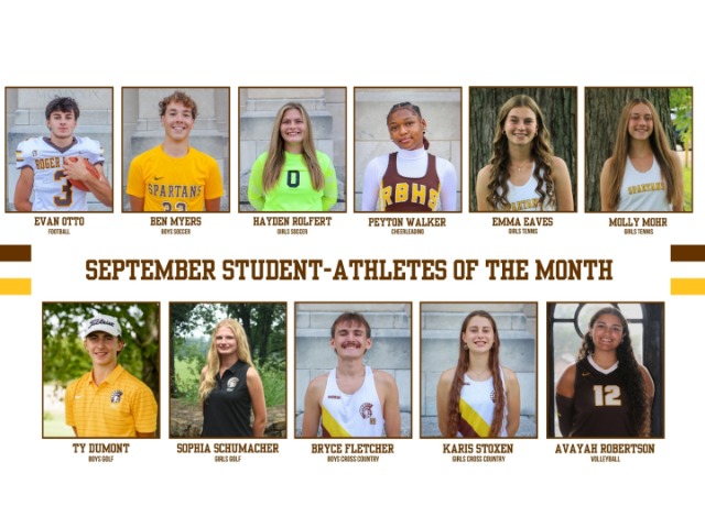 September Student-Athletes of the Month!