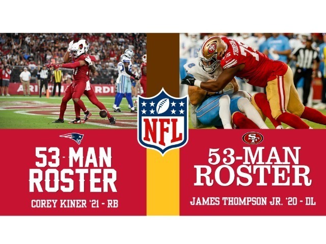 Corey Kiner '21 and James Thompson Jr. '20 make NFL 53-man rosters