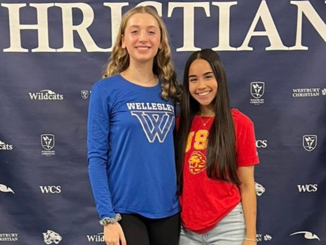 Two female athletes sign to play at the next level