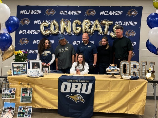 Congrats to a GREAT Tennis Player Cassie Cervantes on her commitment to Oral Roberts University