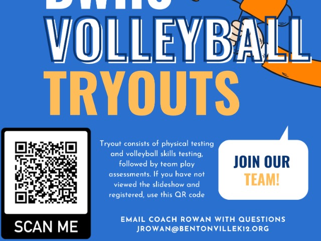 BWHS Volleyball Tryouts coming up in April