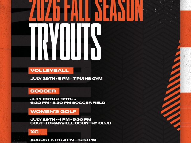 HS Fall Sports Tryouts