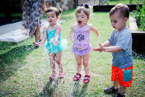 Summer time means sprinkler parties 