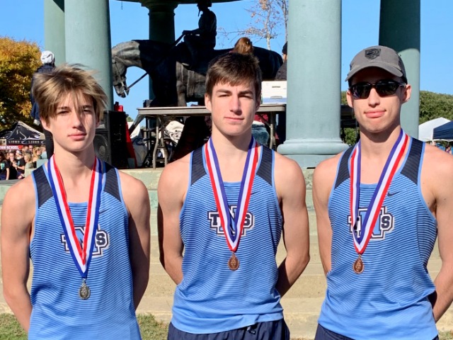 Varsity Boys place 3 runners in the Top 10 at the State Cross Country Meet at Oaklawn