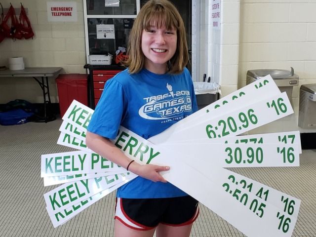 Keely Perry Breaks School Record in 100 Freestyle