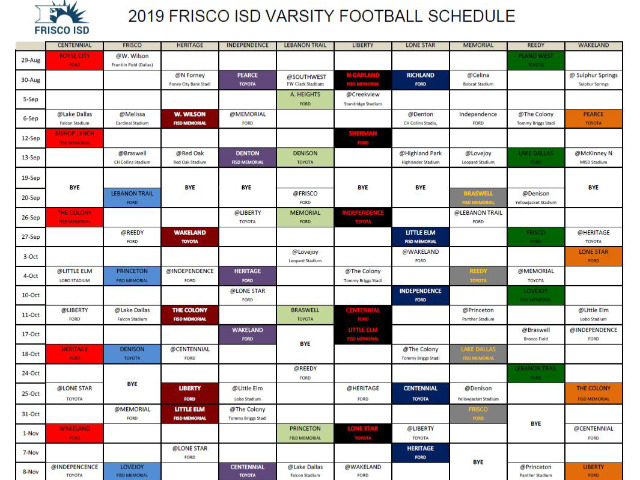 Frisco Isd 2022 2023 Calendar Memorial High School (Frisco, Tx) Athletics