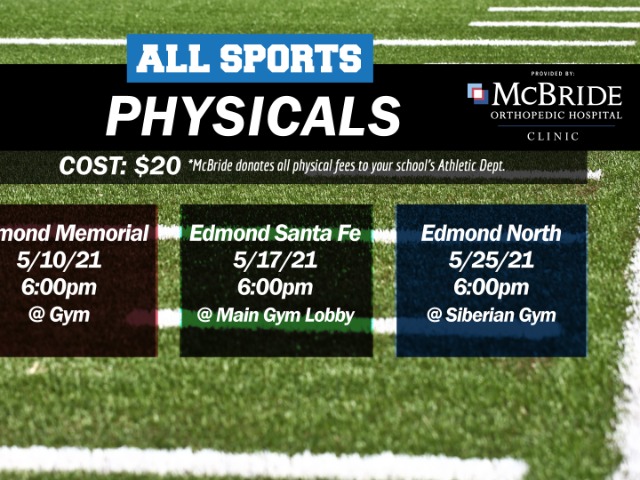 GET YOUR ALL-SPORTS PHYSICALS HERE!