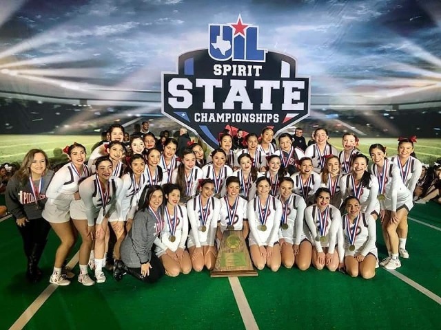 Cheer take home bronze at UIL State Championship