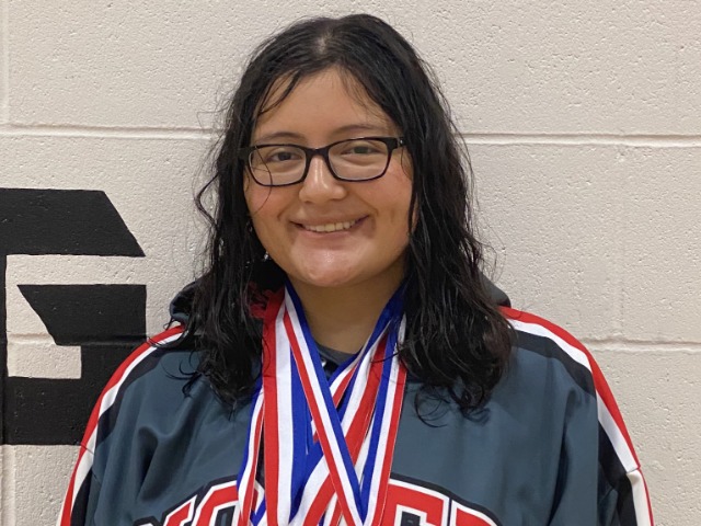 Flores wins her 4th individual district wrestling championship