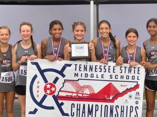 West Collierville Middle Girls' Cross Country Finishes in Top 5 at State Championships