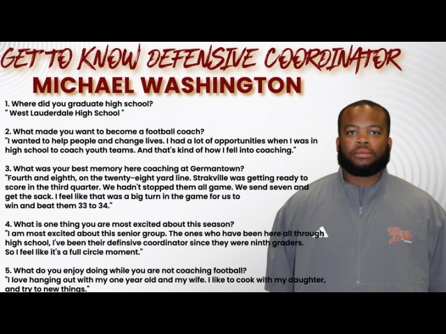 Get to Know Coach Washington