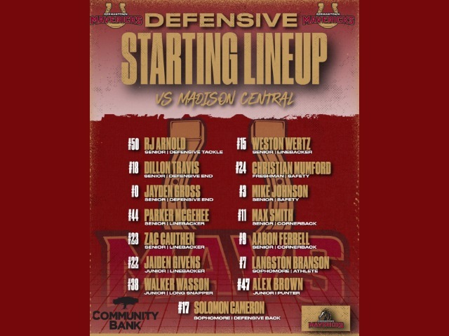 GERMANTOWN DEFENSIVE STARTING LINEUP