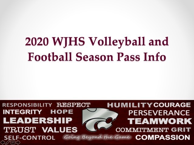 Season Pass Info (VB and FB 2020)