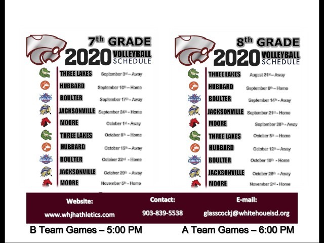 Volleyball Schedule