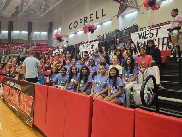 Lady Wranglers Attend Middle School Night and Take On A Tough Cross Timbers Team!