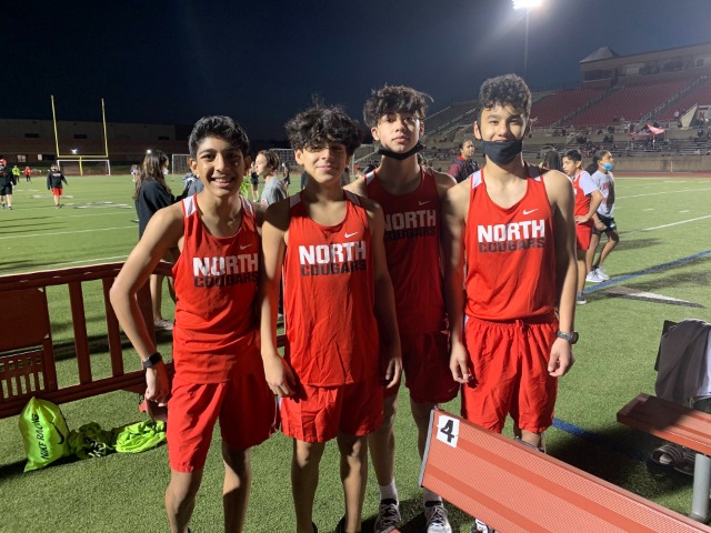 Run fast, turn left! North boys compete in 1st track meet of the year. 