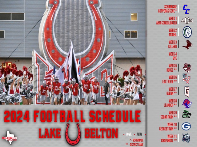 Lake Belton 2024 Football Schedule