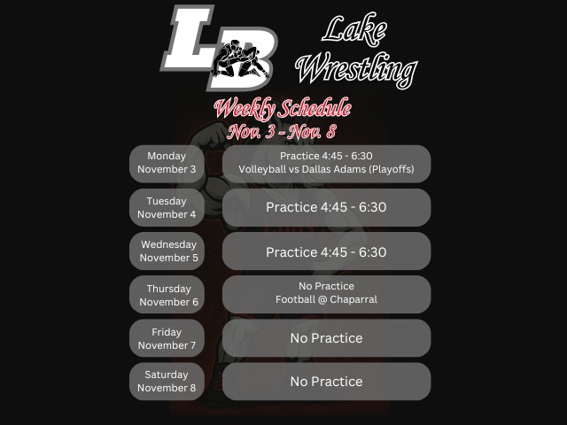 Girls Soccer Weekly Schedule 9/8-13