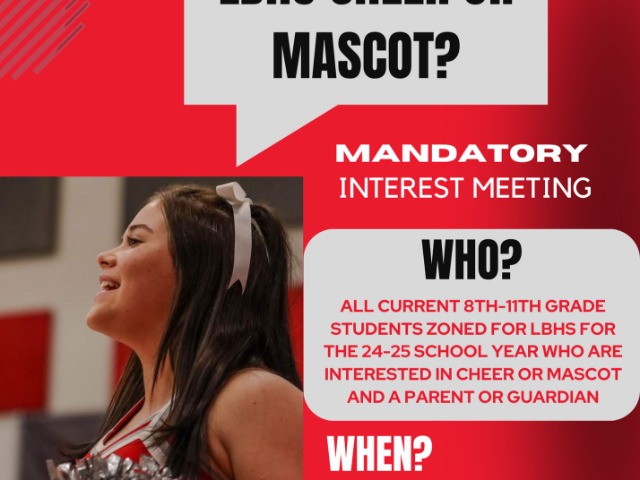 LBHS CHEER/MASCOT TRYOUT MEETING