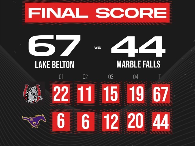 Broncos Win Over Marble Falls 67-44