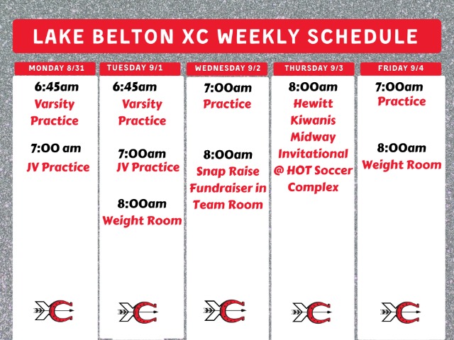 XC Weekly Schedule