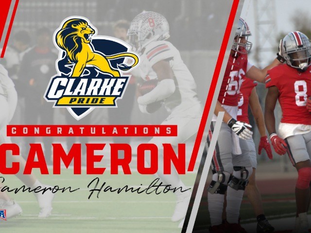 Cameron Hamilton signs with Clarke University