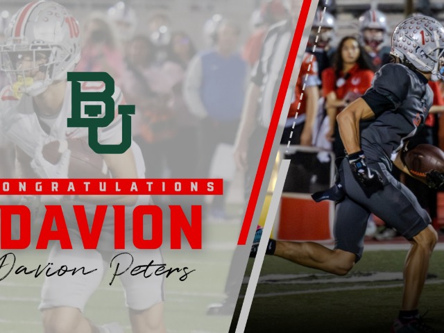 Davion Peters Signs with Baylor University