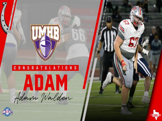 Adam Walden signs to play football at UMHB