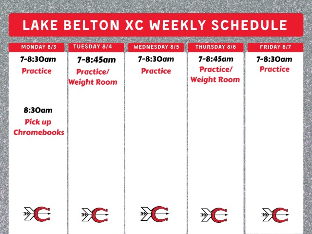 XC Weekly Schedule
