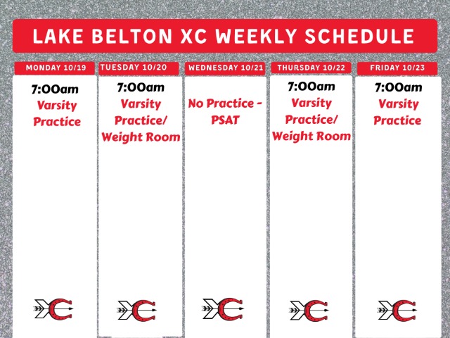 XC Weekly Schedule