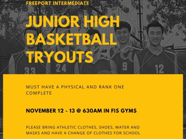 JR HIGH BASKETBALL TRYOUTS