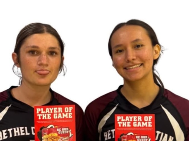 VARSITY GIRLS VOLLEYBALL - Player of Game, Alana Sweeney & Leah Lopez