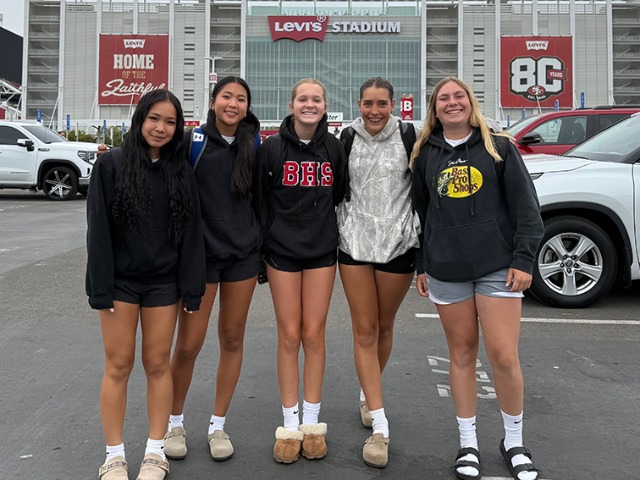 BHS flag football players at Levi's Stadium!