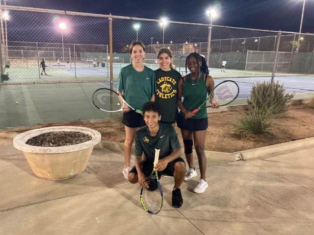Image for Tennis Team Wins First District Match