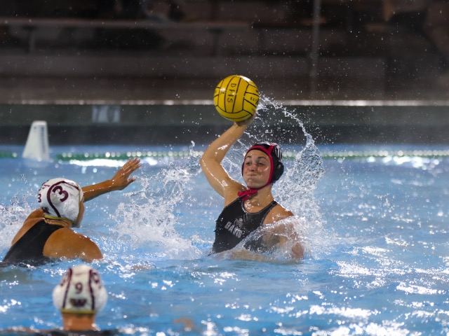 Addison Sinclair takes a shot on goal