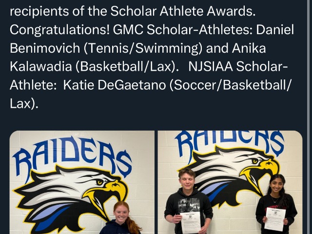 NBTHS Scholar-Athlete Award Winners