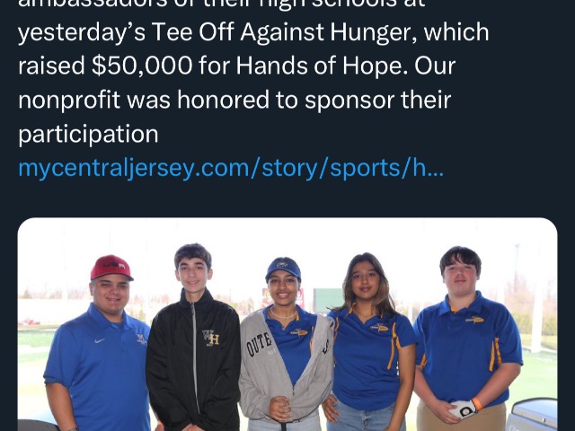 NBTHS golfers Tee Off Against Hunger