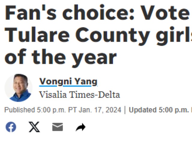 Fan's Choice: Vote for the 2024 Tulare County Girls Basketball Player of the Year