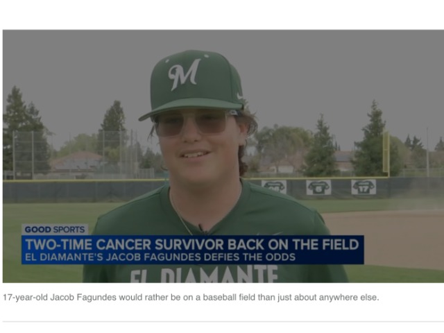 Good Sports: El Diamante high school Baseball player beats cancer twice.