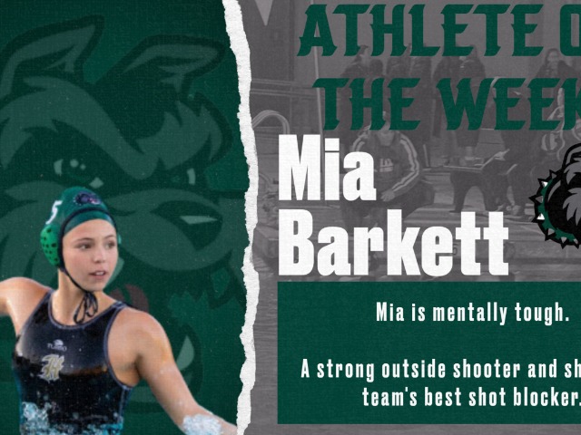Barkett Named Athlete of the Week