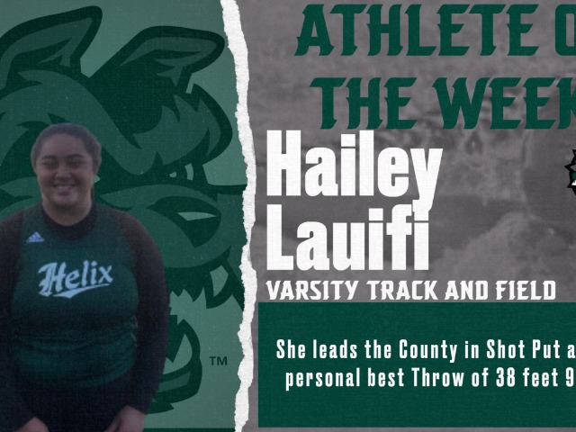 Lauifi Named Athlete of the Week