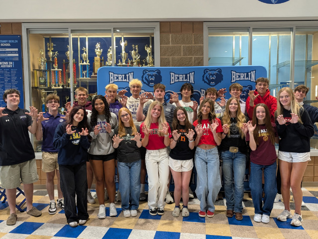 Berlin Student Athletes Commit on Spring Signing Day