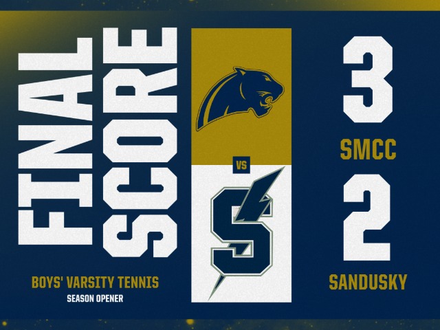 SMCC Boys Tennis Opens Season with 3-2 Win Over Sandusky