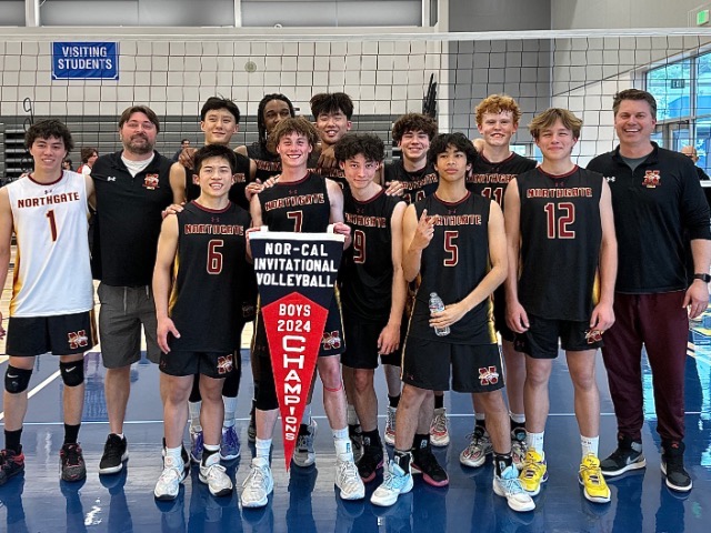 Image for Boys Volleyball takes First Place!